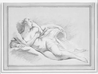 Boucher - Étude pour deux nymphes, vers 1749