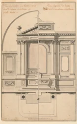 Dessin, élévation de l