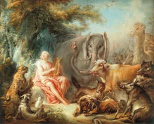 Orphée charmant les animaux