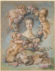 Portrait de la marquise de Pompadour 1721-1764, 1754