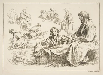Feuille de Croquis, 1753