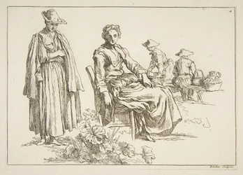 Feuille de croquis, 1753