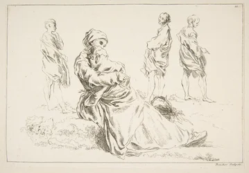 Feuille de croquis, 1753