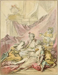 Le pacha dans son harem, vers 1735-1739
