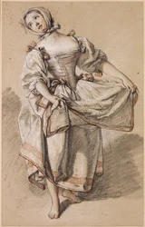 Jeune Fille de la Campagne Dansant