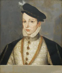 Portrait du Roi Charles IX de France 1550-1574, fin du 16ème siècle