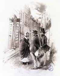 Illustration de « Profil de grisette » appartenant au Recueil « Mimi de Pinson » d