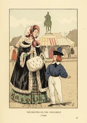 Les échoppes sur le Pont Neuf, Paris