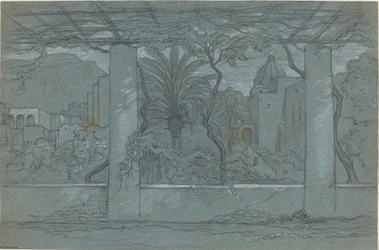Une terrasse et un jardin à Capri [recto]