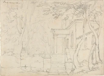Maison avec un portique à Ermenonville