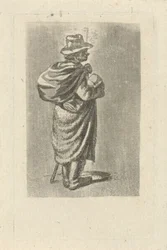 Voyageur avec un sac sur le dos