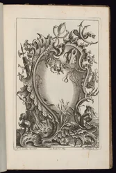 Cartouche avec le bâton de Mercure, Livre de Cartouches Irréguliers