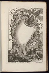 Cartouche avec arbre, Livre de Cartouches Irréguliers
