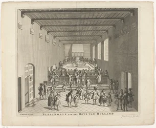 Cour de Hollande en session, vers 1700