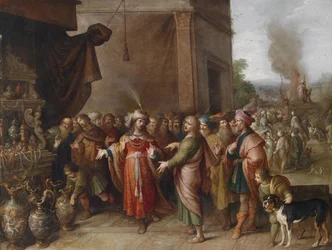 Crésus montrant ses trésors à Solon