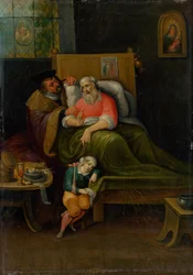 Visiter les malades, Sept œuvres de miséricorde, vers 1620