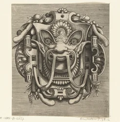 Masque de volutes (Pourtraicture ingenieuse de plusieurs facons de masques...)