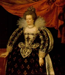 Portrait de Marie de Médicis (1573 - 1642) par Frans Pourbus le Jeune (François (Franz) Pourbus)