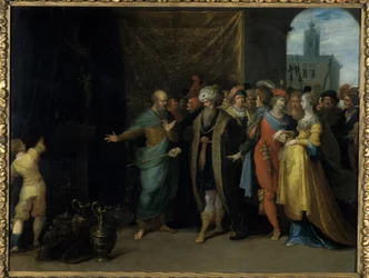 Crésus montre ses trésors à Solon, 1616-30