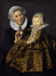 Catharina Hooft avec sa nourrice