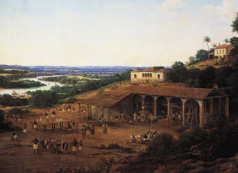 Moulins à canne à sucre au Brésil, par Frans Post (1612-1680)