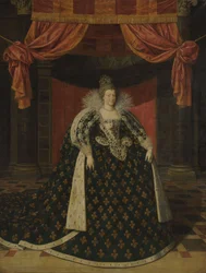 Portrait de Marie de Médicis (1575-1642), reine de France, en robes d