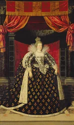 Marie de Médicis (1573-1642) en robes de couronnement, c.1610