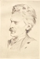 Portrait du xylographe F. Hendriksen