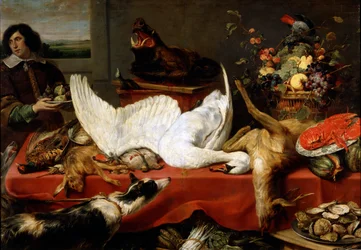 Nature morte au cygne, années 1640