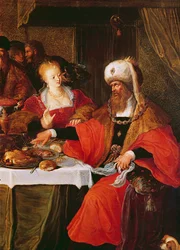 Hérode et Hérodiade au festin d
