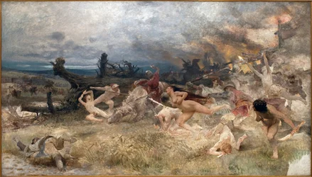 La ruine des Adamites. Mouvement religieux lié au christianisme, inspiré par une nostalgie du jardin d
