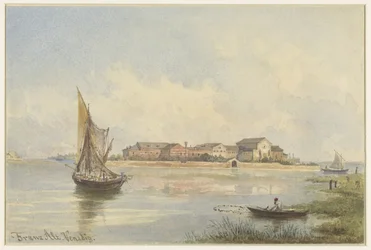Vue sur la lagune à Venise