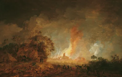 Grand incendie nocturne
