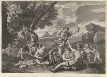 Paysage avec bacchantes