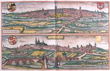 Eschwege et Fritzlar, Allemagne (gravure)