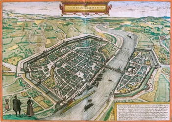 Carte de Francfort, Allemagne