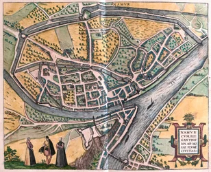 Namur et la Meuse, Belgique (gravure)