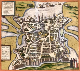 Plan de La Rochelle, France