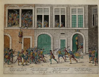 Prise de Valence après la pendaison du gouverneur La Motte-Gondrin, 25 avril