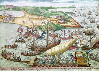Le siège de Tunis ou La Goulette par Charles V en 1535