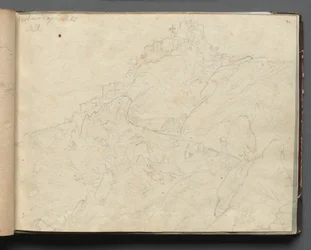 Album de vues de Rome et de ses environs, études de paysages, page 04a : "Cervera"