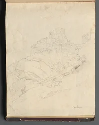 Album avec des vues de Rome et des environs, études de paysage, page 14a : "Cervera"