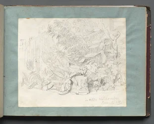 Album avec des vues de Rome et des environs, études de paysages, page 24a: À la Villa Walkonsky