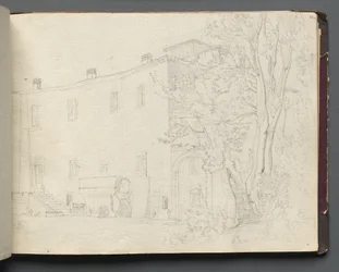 Album avec des vues de Rome et des environs, études de paysage, page 31a : Étude architecturale romaine