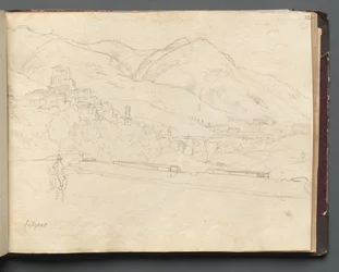 Album avec des vues de Rome et des environs, études de paysage, page 42a : Paysage romain