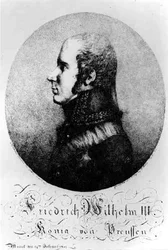 Portrait de Frédéric-Guillaume III (1770-1840), Roi de Prusse, 24 juillet 1807