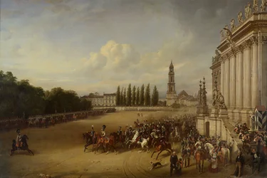 Parade à Potsdam en l