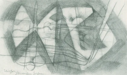 Franz Marc - Carnet de croquis pris sur le vif - Feuille 17