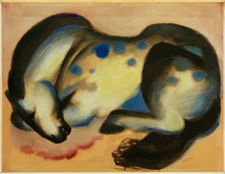 Cheval couché