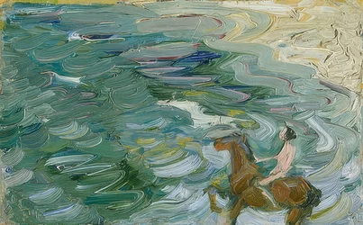 Cavalier sur la plage
